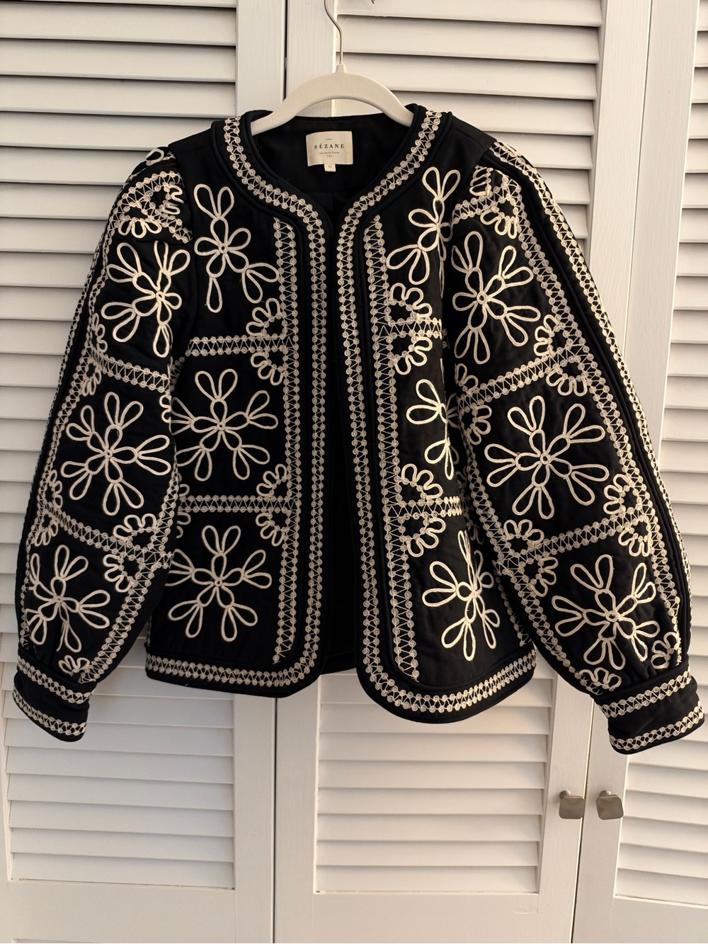 Sezane Ewan embroidery jacket